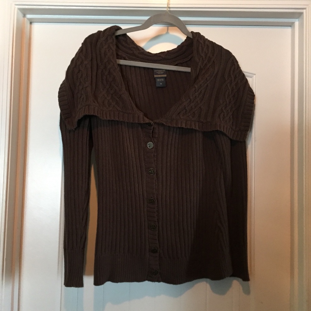 Outlander Brown Cotton Sweater